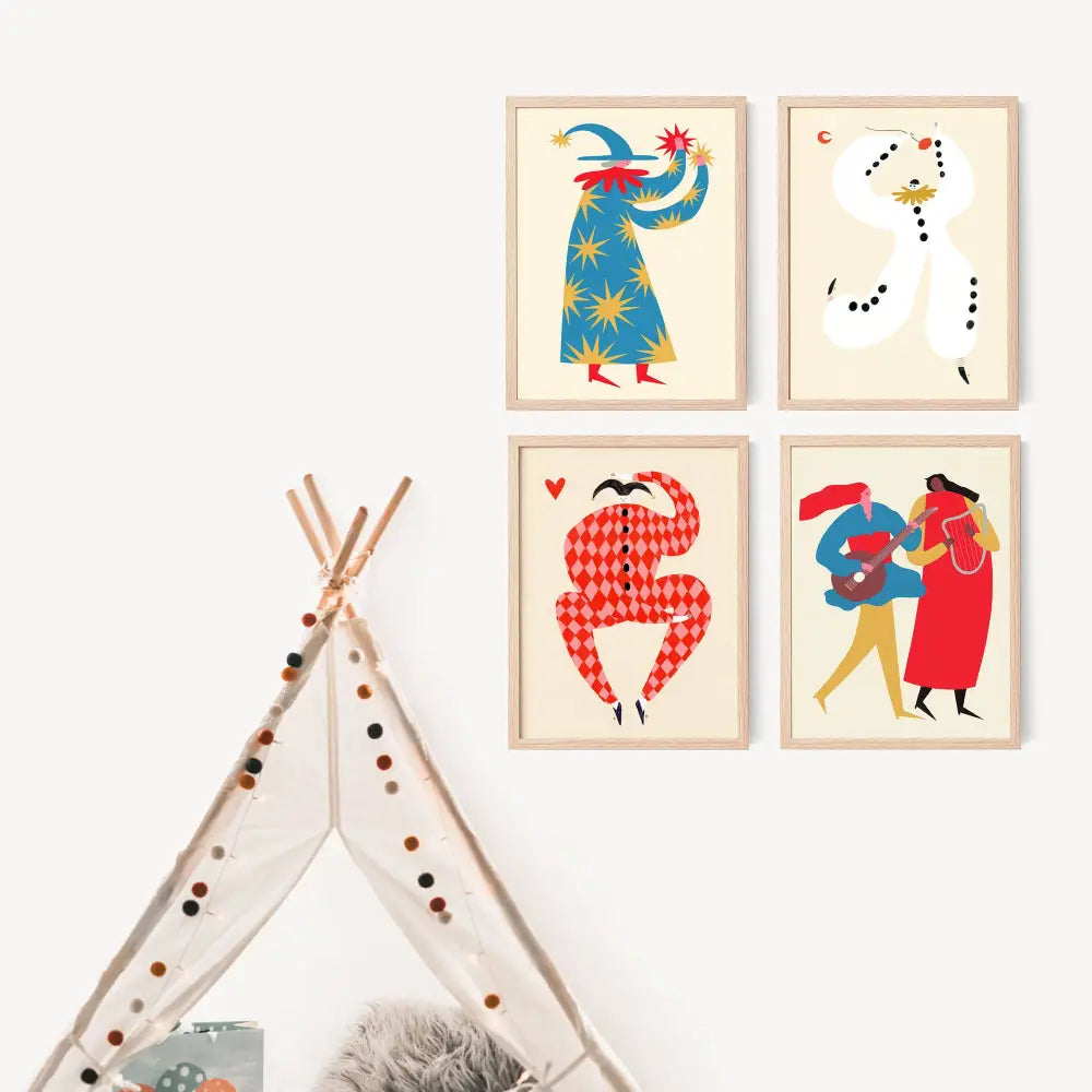 Pierrot Clown Art Print - PABOOM