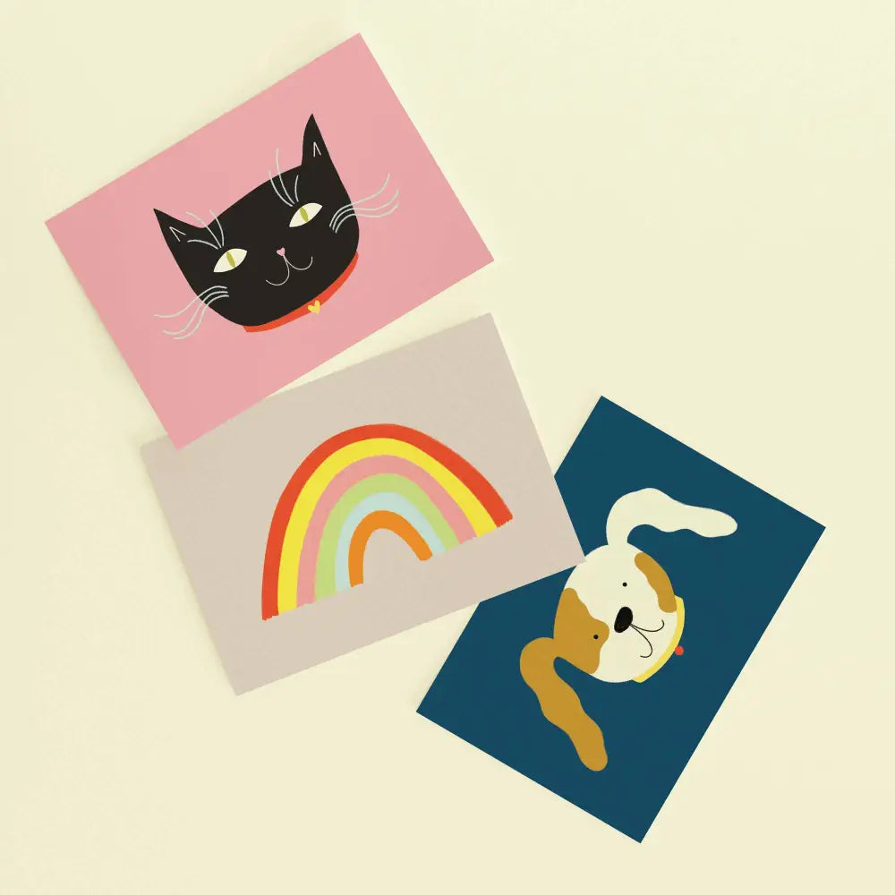 Black Cat Postcard Print - PABOOM