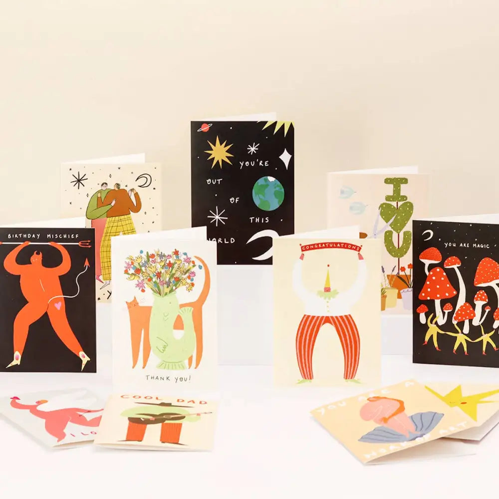 Smiling Star Greeting Card - PABOOM