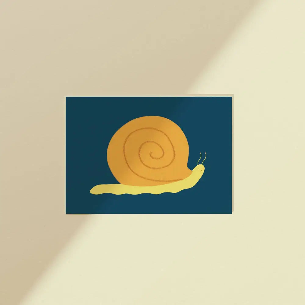Snail Postcard Print - PABOOM