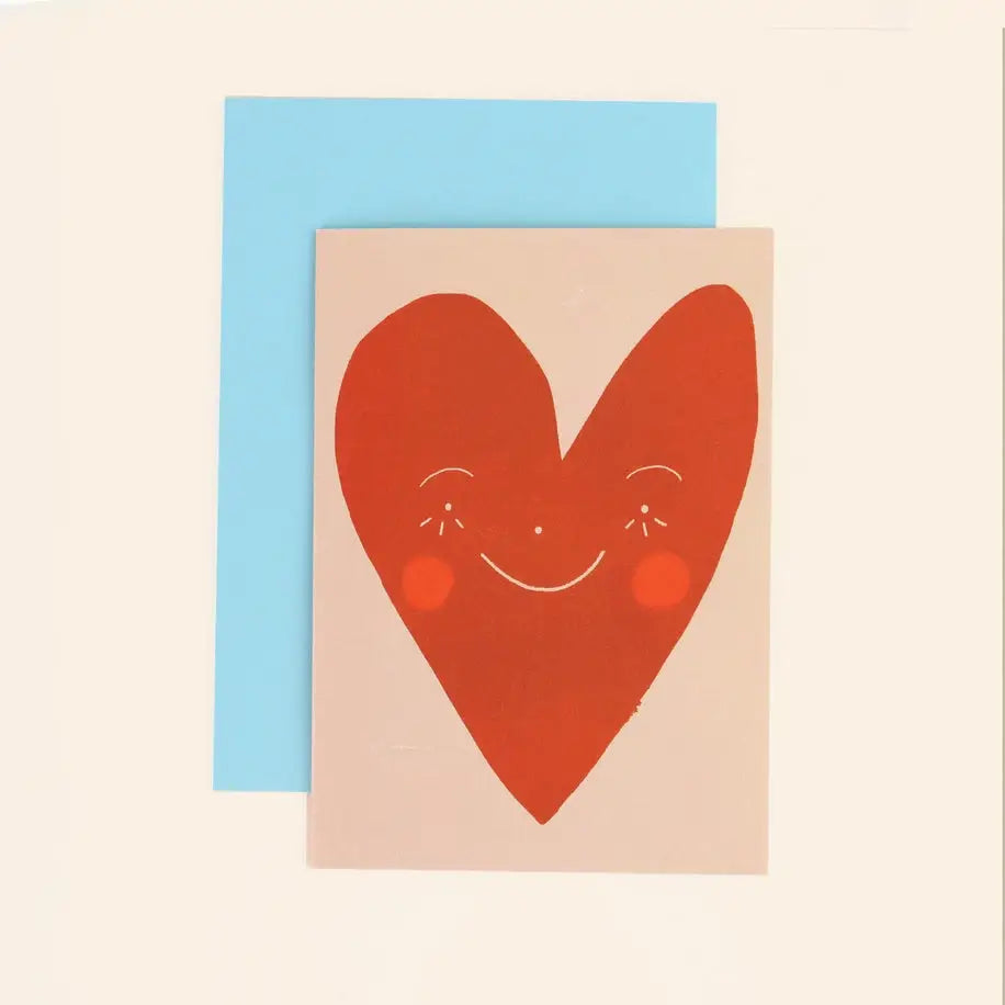 Wonky Heart Love Card - PABOOM
