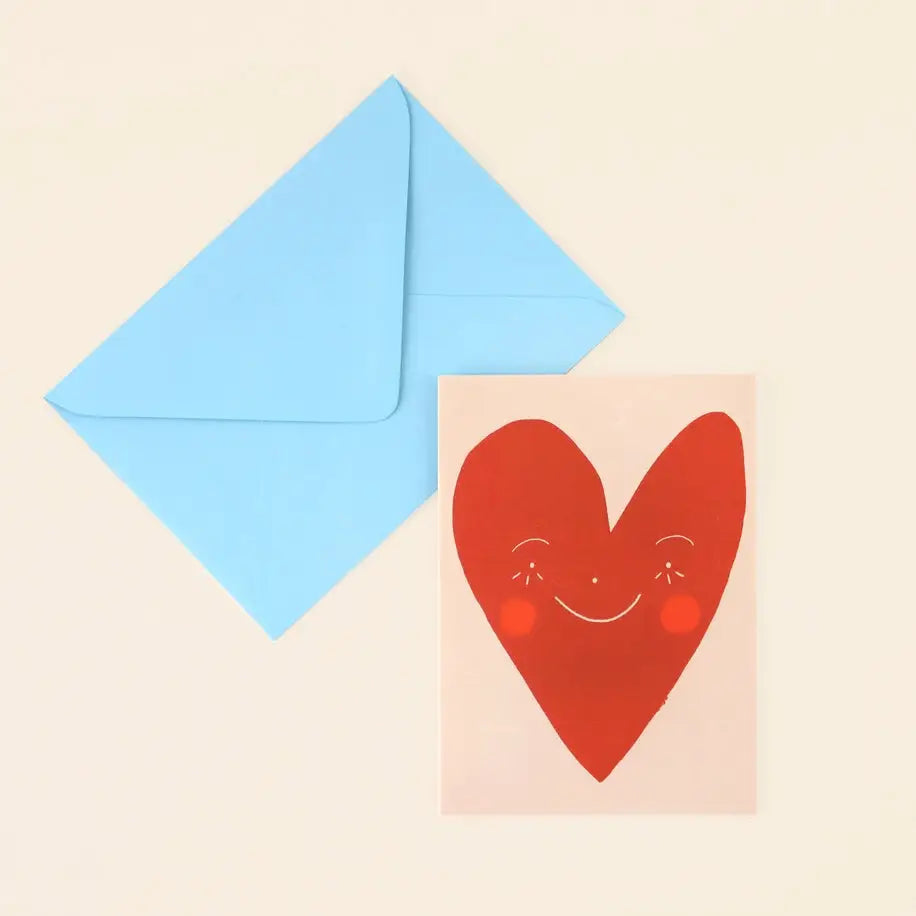 Wonky Heart Love Card - PABOOM