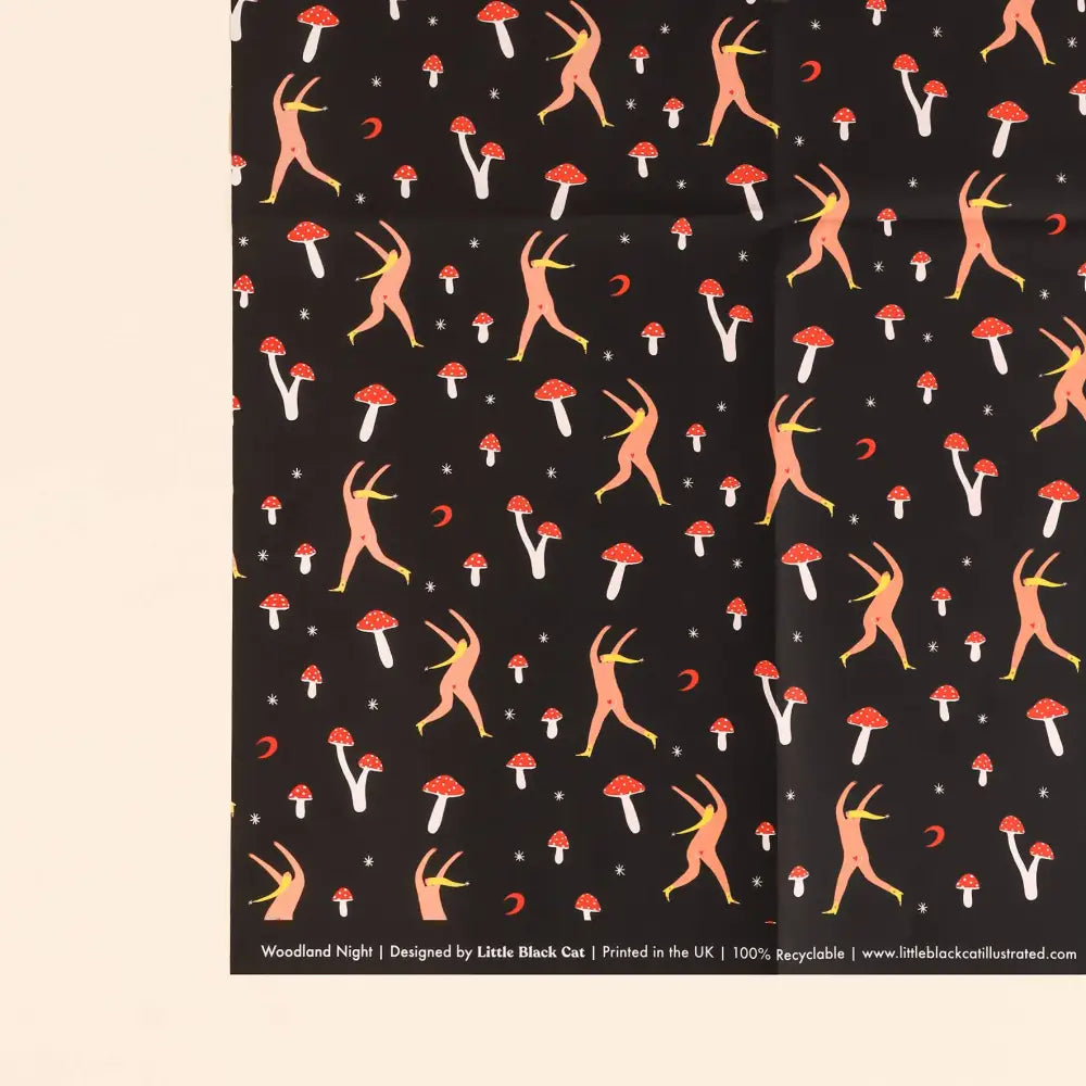Woodland Night Wrapping Paper Sheet - PABOOM