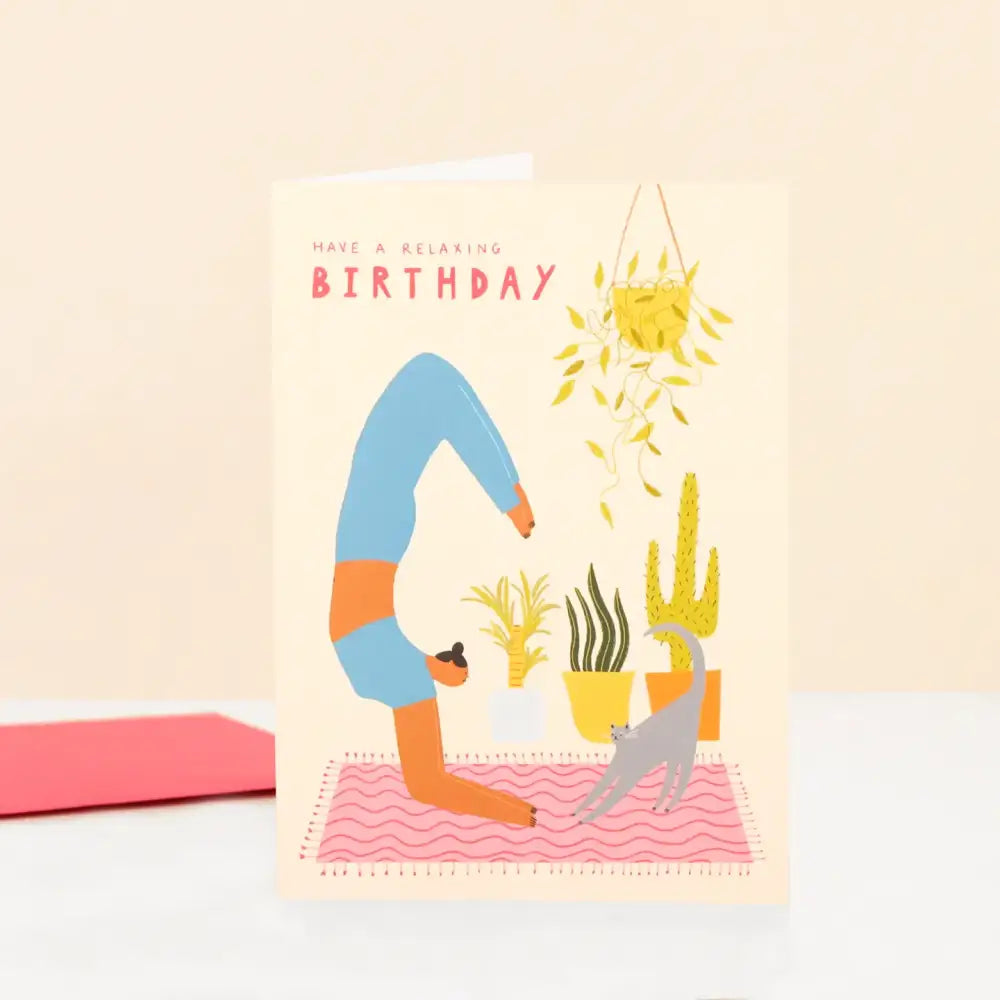 Yoga Birthday Card - PABOOM
