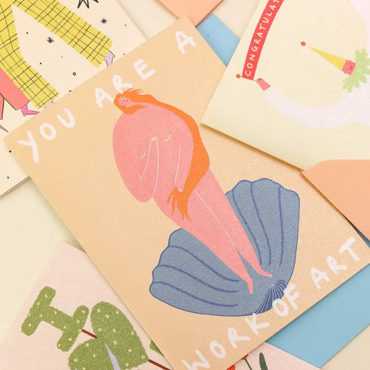 You Are A Work Of Art Card - PABOOM