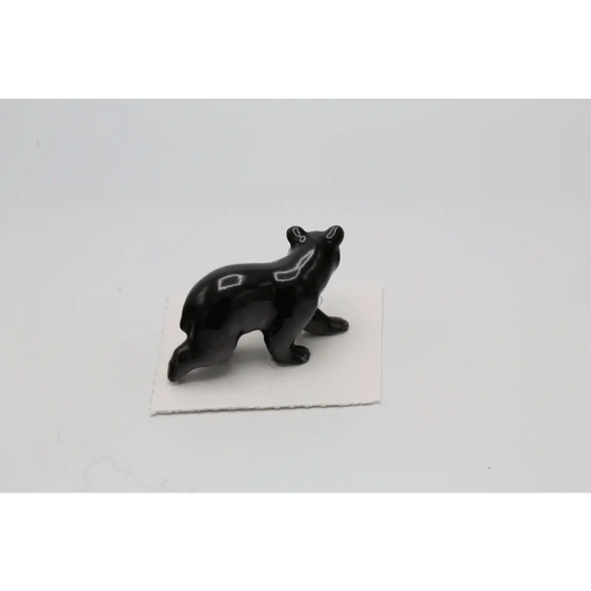Blueberry Black Bear Porcelain Miniature - PABOOM