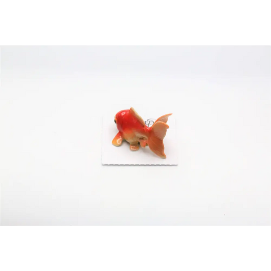 Fancy Fantail Goldfish Porcelain Miniature - PABOOM