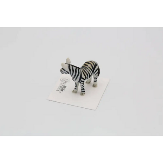 Little Critterz Flicker Zebra Porcelain Miniature