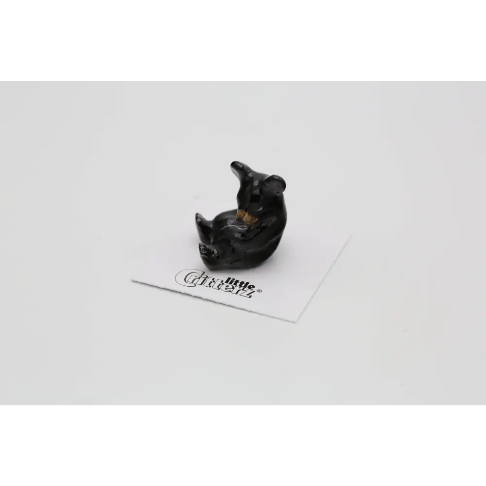 Little Critterz - Honey Black Bear Cub Porcelain Miniature