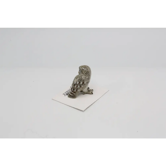 Little Critterz Phantom Great Gray Owl Porcelain Miniature