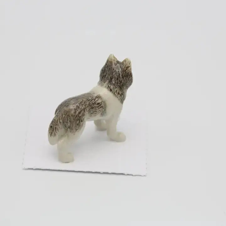 Siberian Husky Porcelain Miniture - PABOOM