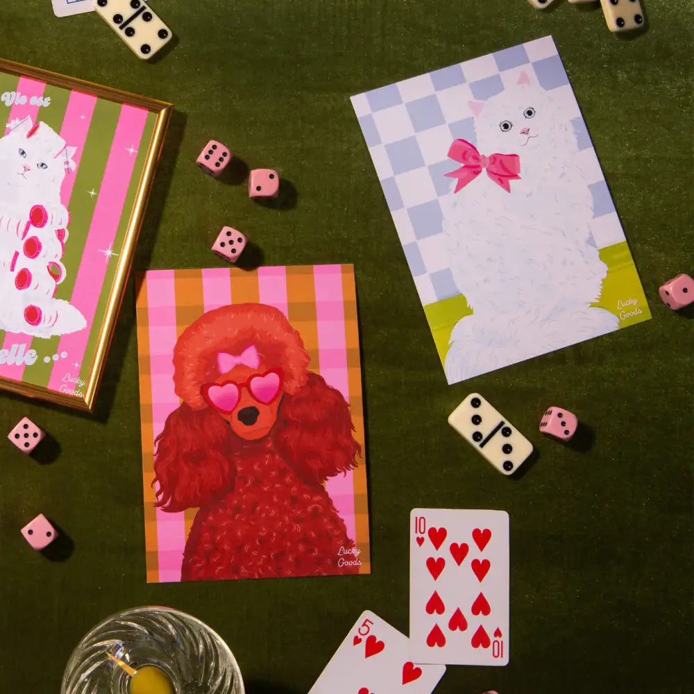 Lucky Goods Paper - Kitty with Bow Portrait Print 8’’ x 10’’