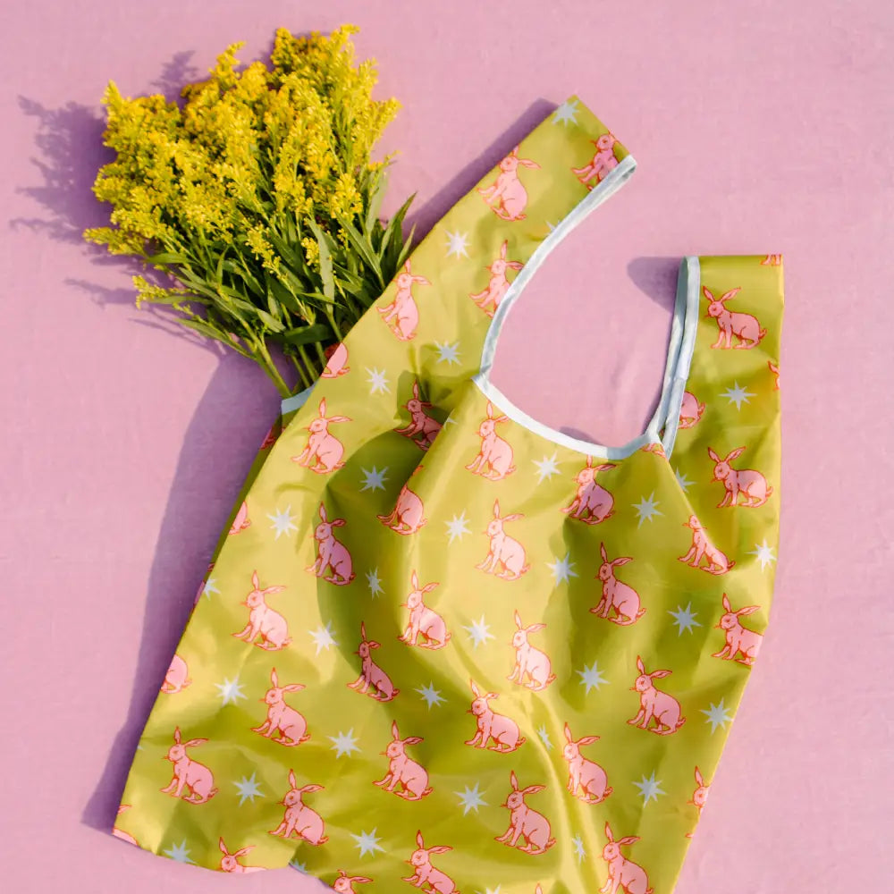 Lucky Goods Paper - Rabbit Nylon Tote