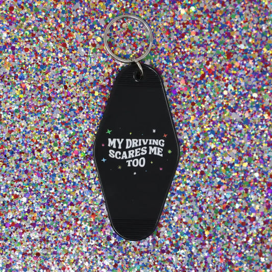 My Driving Scares Me Motel Key Fob - PABOOM