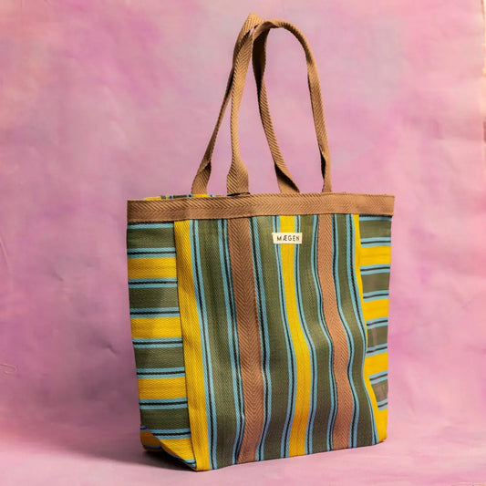 Mægen Everywhere Bag - Chocolate/ Yellow/ Olive