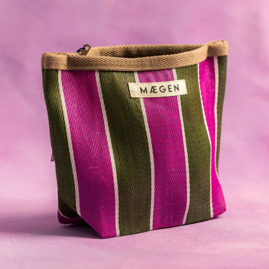 Mægen Pouch - Brown/ Olive/ Pink