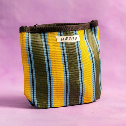 Mægen Pouch - Chocolate/Yellow/ Olive