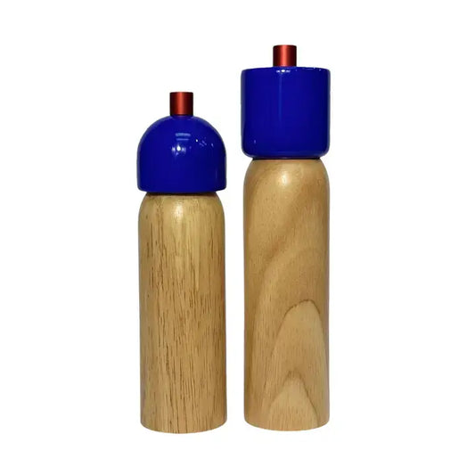 Salt & Pepper Grinders - Navy & Red / Large