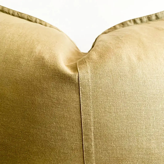 Linen Lumber Cushion Cover Tobacco - PABOOM