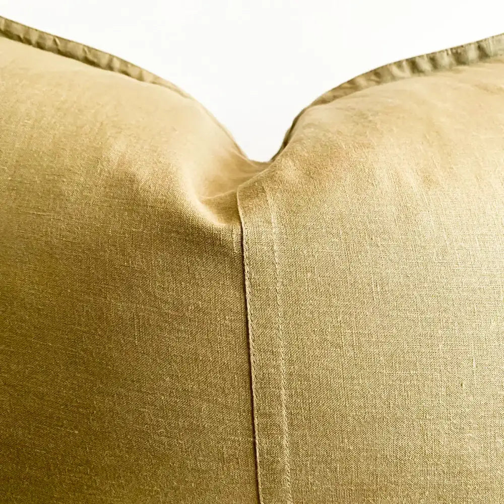 Linen Lumber Cushion Cover Tobacco - PABOOM