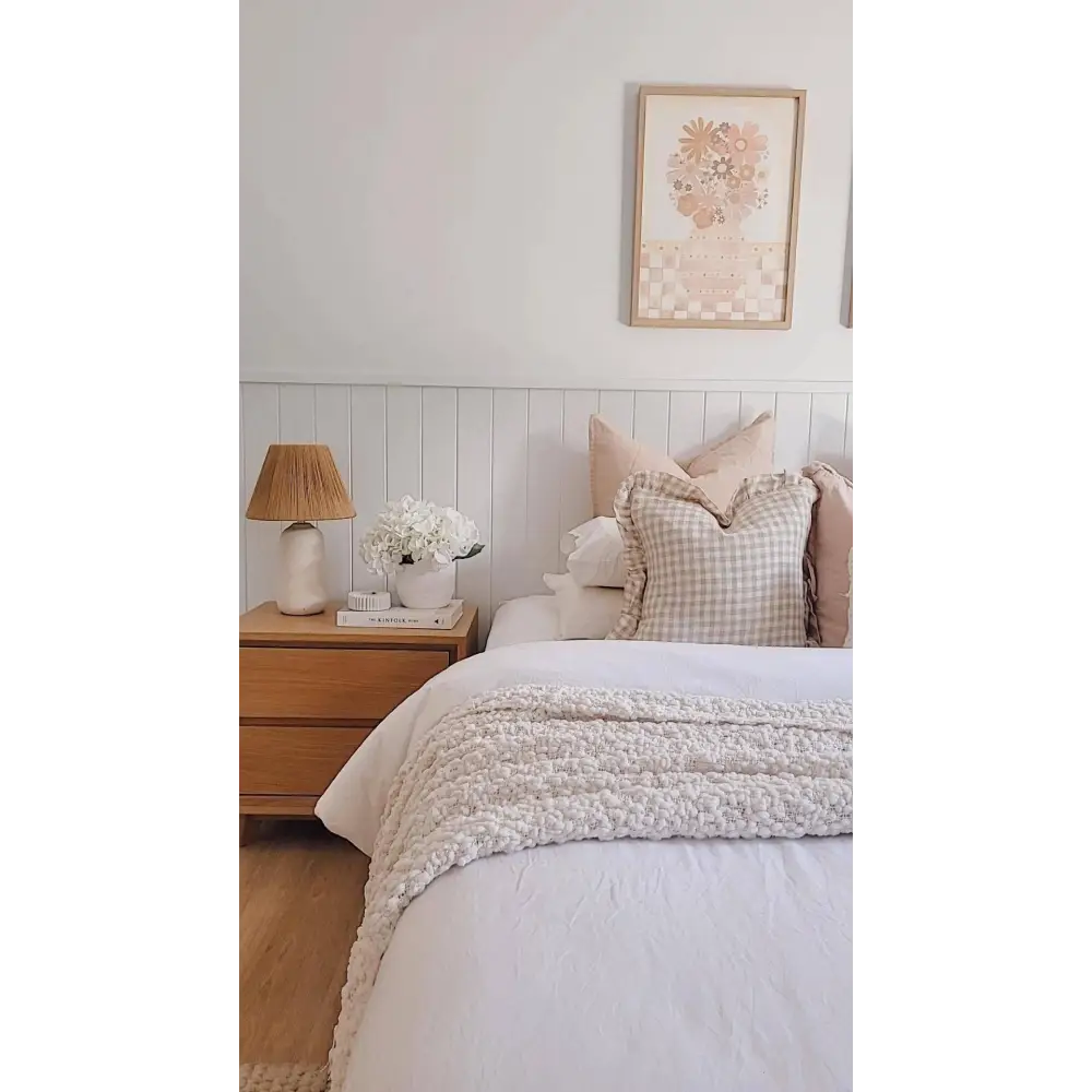 Linen Ruffle Cushion Cover - PABOOM