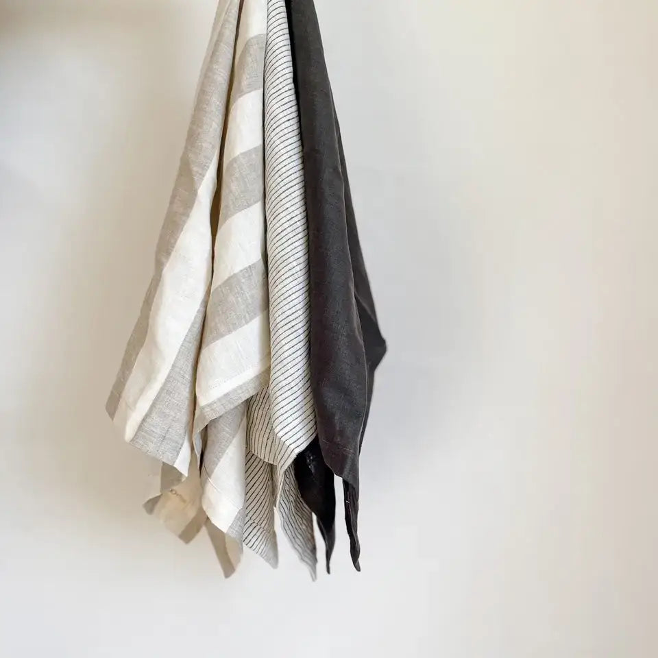 Linen Tea Towel Pinstripe - PABOOM
