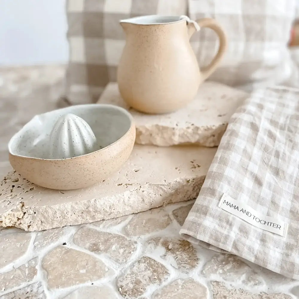 Linen Tea Towel Pinstripe - PABOOM