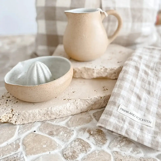 Linen Tea Towel Pinstripe - PABOOM