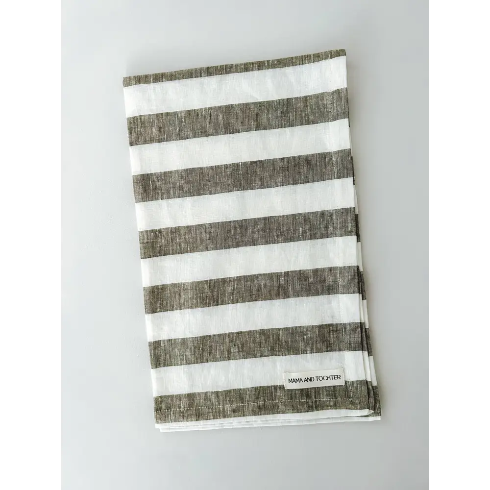 Linen Tea Towel Pinstripe - PABOOM