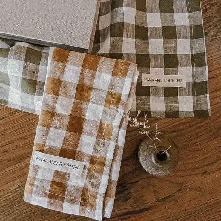 Linen Tea Towel Pinstripe - PABOOM