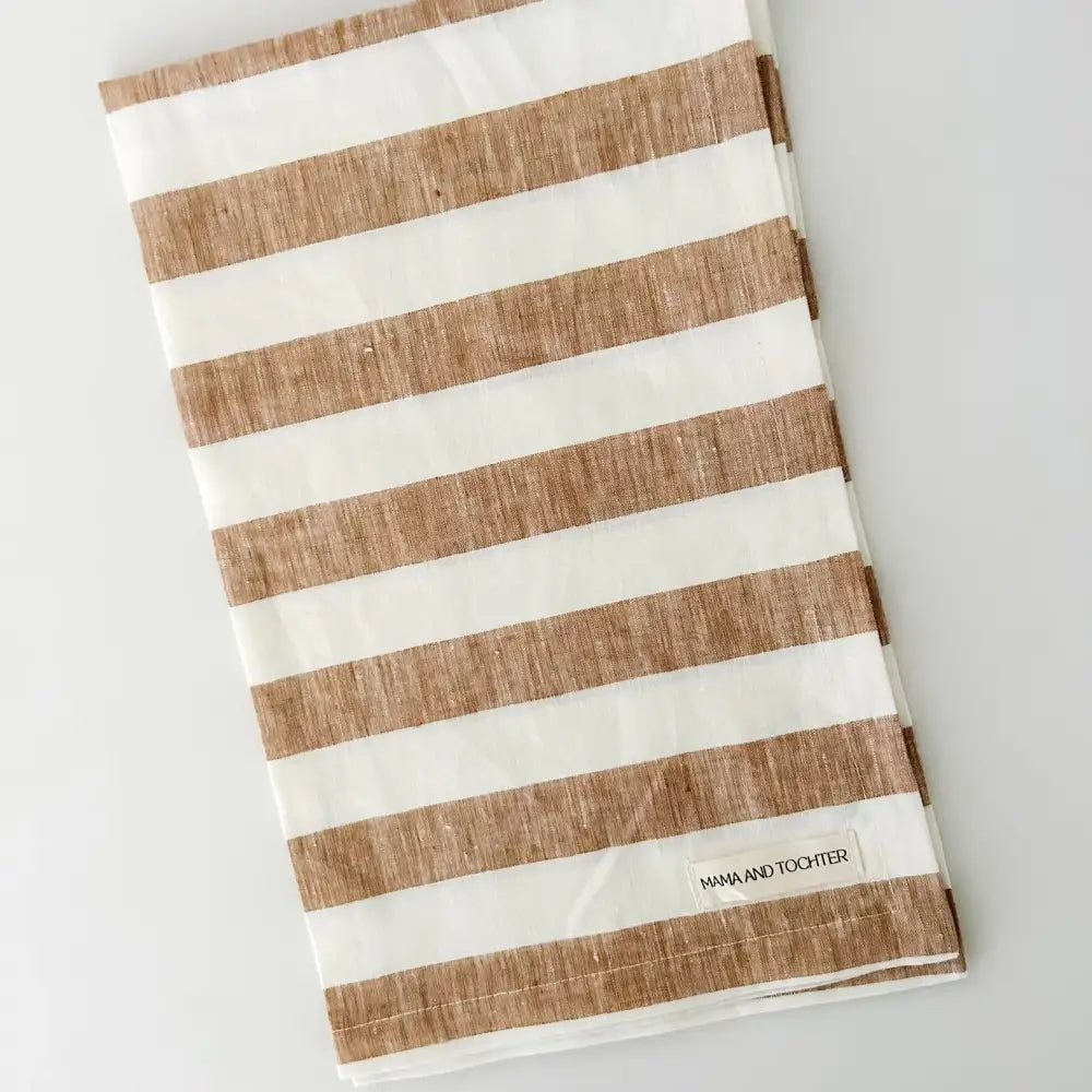 Linen Tea Towel Pinstripe - PABOOM