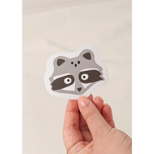 Cute Racoon Vinyl Sticker - PABOOM