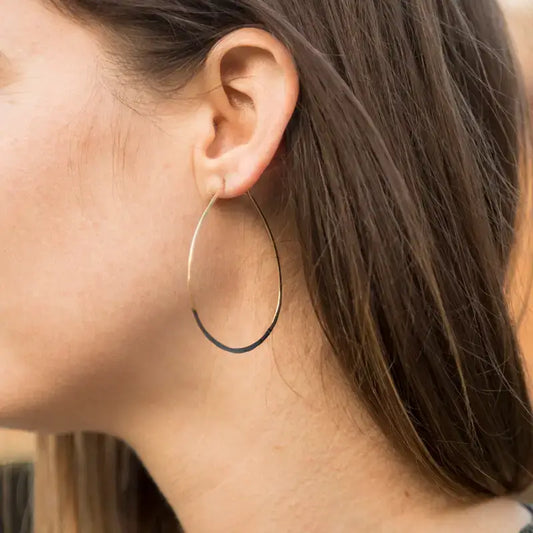 Patina Dipped Circle Hoops - PABOOM