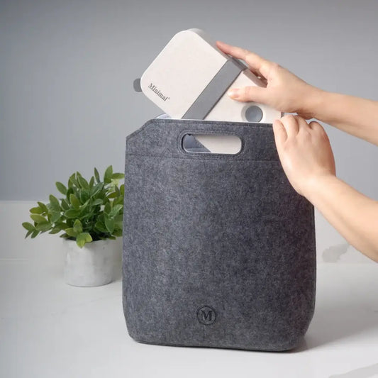 Minimal Lunch Bag Turquoise - PABOOM