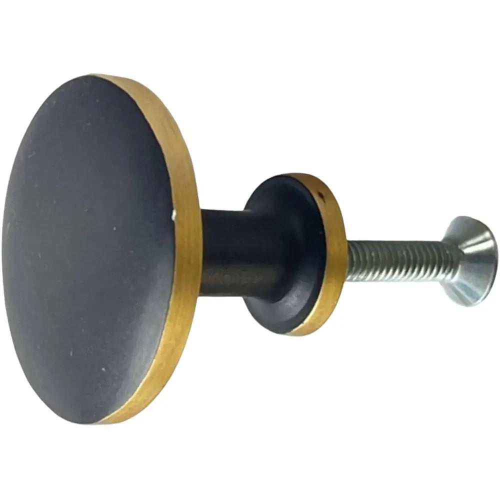 NACH - Brass Knob Matt Black 1.2