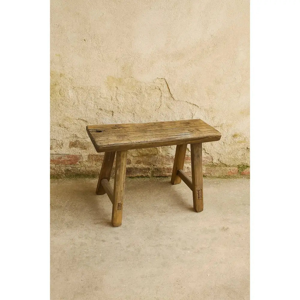 NACH - Rect. Antique Mini Stool L