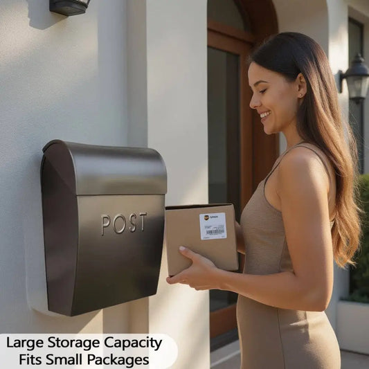 NACH - Sylvia Large Euro Mailbox Black