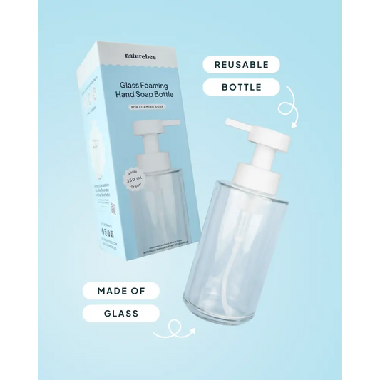 NATURE BEE - Glass Foaming Hand Soap Bottle