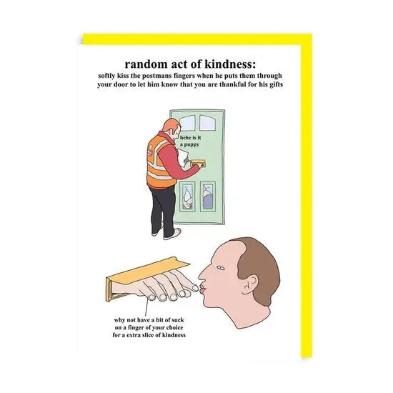 Random Acts Of Kindness Kissing Fingers Card - PABOOM