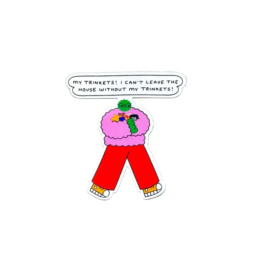 Orange Juice For Dinner - Trinkets Sticker