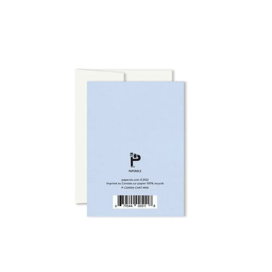 Paperole - CAT — Miniature Greeting Card