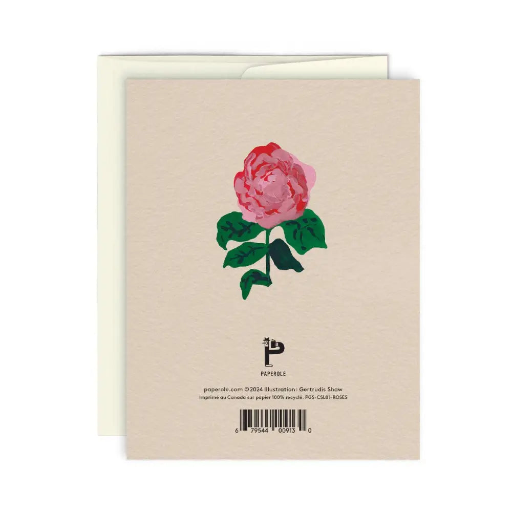 Paperole - ROSES MON AMOUR — Greeting Card