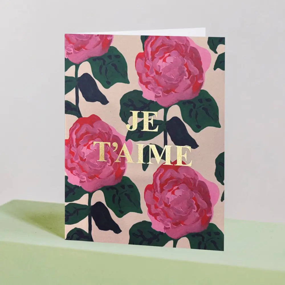 Paperole - ROSES MON AMOUR — Greeting Card
