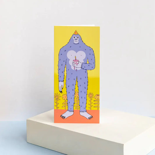 Paperole - YETI — Panoramic Greeting Card