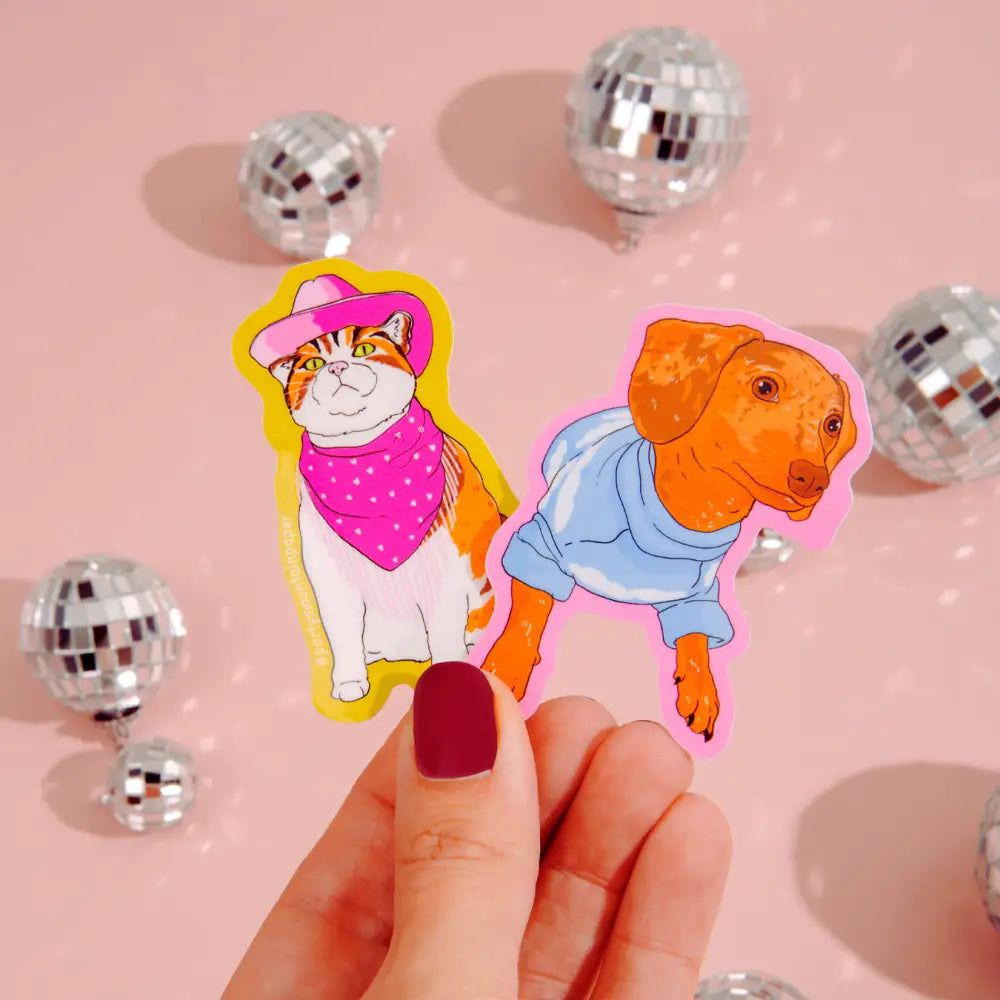Cowboy Cat Sticker - PABOOM