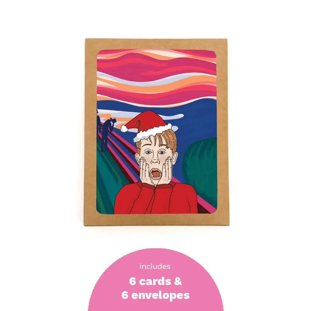 Home Scream Christmas Card Boxed S/6 - PABOOM