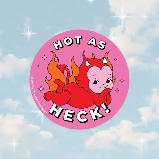 Hot As Heck! Sticker - PABOOM
