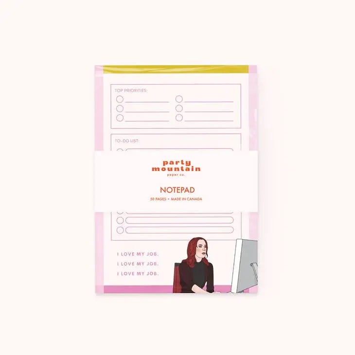 I Love My Job Notepad - PABOOM