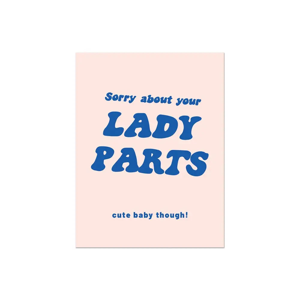 Party Mountain Paper co. - Lady Parts | Baby Card