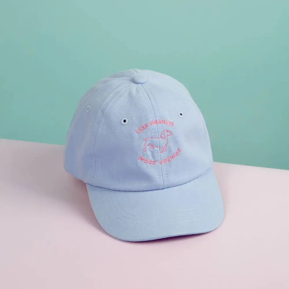 Less Meanies, More Weenies Kids Baseball Hat - PABOOM